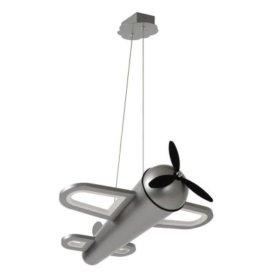 Lucide FOKKER - Pendant light Children - LED - 1x28W 2500K - Grey iron